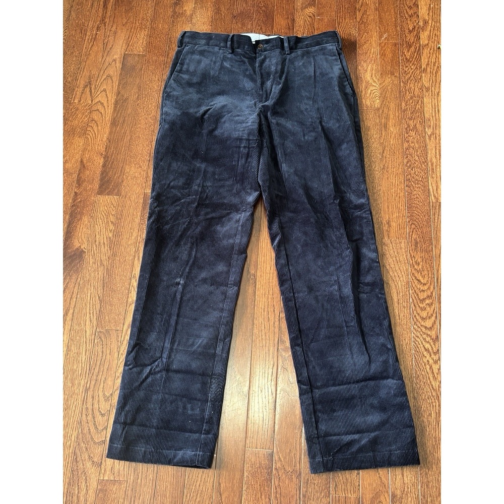 POLO Ralph Lauren Men's Corduroy Classic Fit Navy Blue Pants Sz 34x32